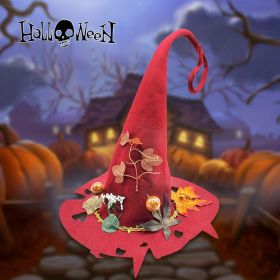 Halloween Maple Leaf Wizard Hat Cosplay Show Catwalk Diy Handmade Creative Hat Making Material Package