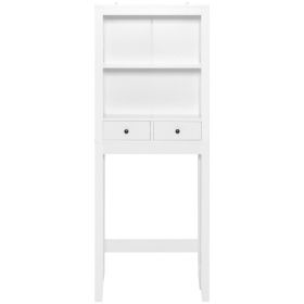 Toilet Space Saver Bathroom Organizer Storage Shelf with Drawers