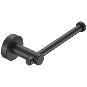 Toilet Paper Holder Matte Black Thicken Space Aluminum Toilet Roll Holder for Bathroom; Kitchen; Washroom Wall Mount