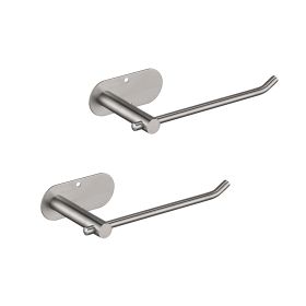 2 Pack Paper Towel Holder - Self-Adhesive or Drilling, stainless steel wall-mounted paper towel holder for kitchen, bathroom
