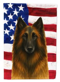 Belgian Tervuren American Flag Garden Flag Mailbox Flag Decorative Yard Flag Banner Outside Patio Artwork Yard Flower Beds, Garden Size, Multicolor