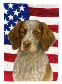 Roan Brittany American Flag Garden Flag Mailbox Flag Decorative Yard Flag Banner Outside Patio Artwork Yard Flower Beds, Garden Size, Multicolor
